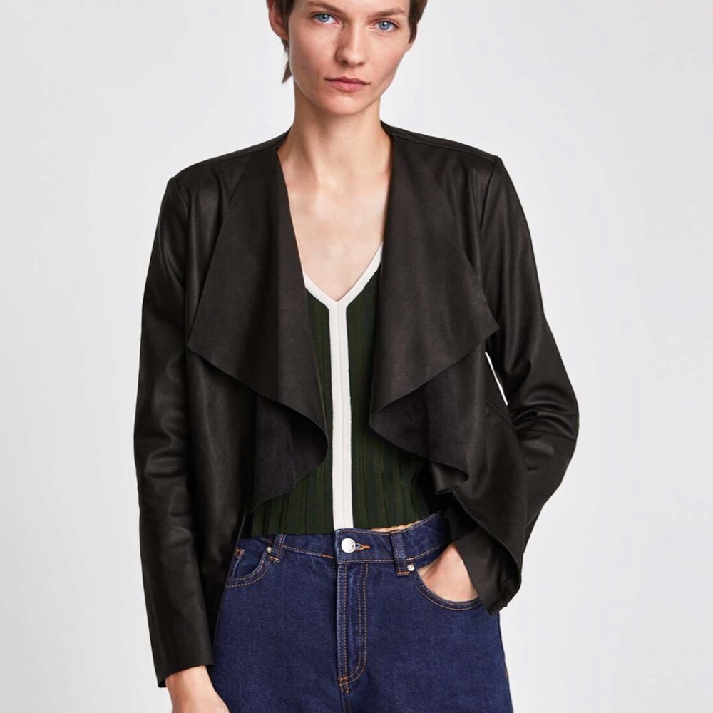ZARA: Faux Leather Jacket